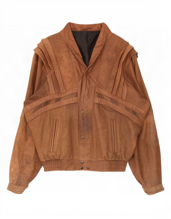 Vintage muška kožna jakna UK 40 Large Brown