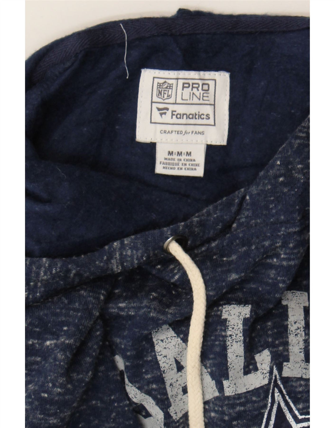 FANATICS Womens Oversized Hoodie Jumper UK 14 Medium Navy Blue Vintage Fanatics and Second-Hand Fanatics from Messina Hembry 