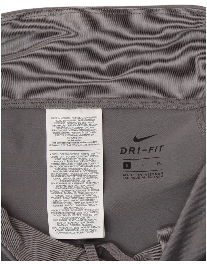 Nike ženske Dri Fit Capri tajice UK 10 male sive poliesterske