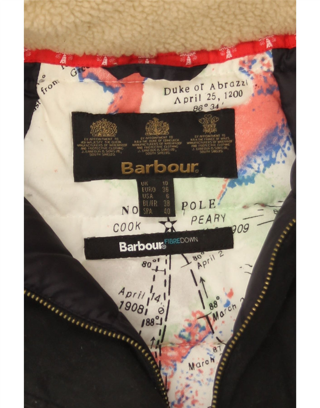 Barbour ženski preveliki podstavljeni kaput s kapuljačom UK 10 Small Black