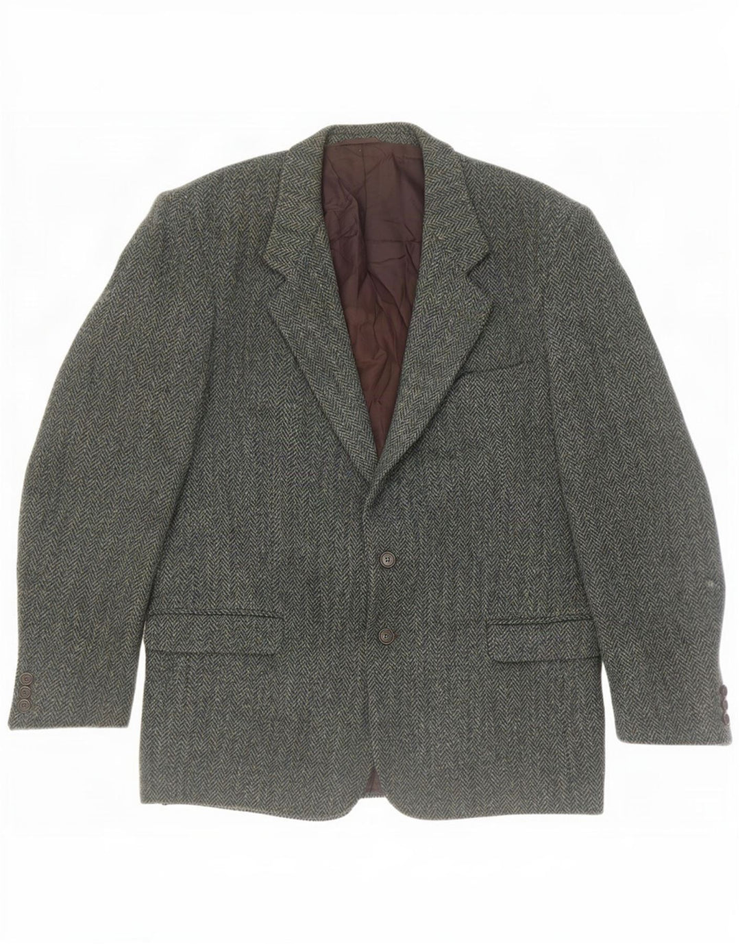 Harris Tweed Muška jakna sa 2 gumba IT 54 2XL Zelena riblja kost