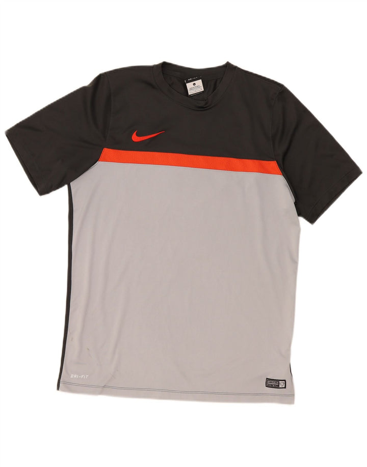 Nike Dri Fit majica kratkih rukava velika siva poliesterska boja