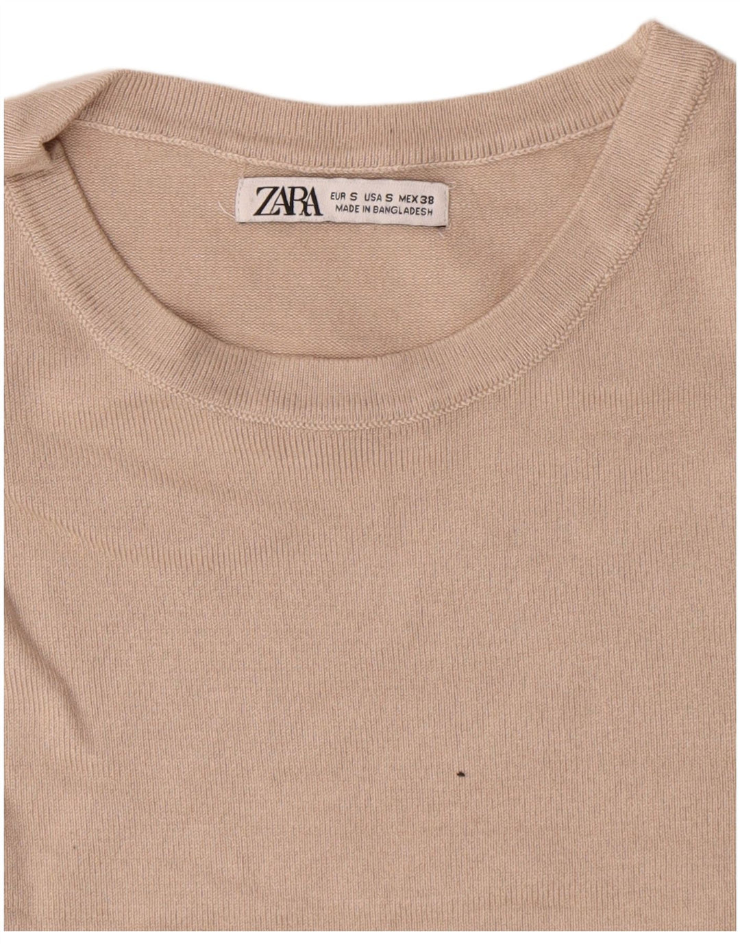 Zara muški pulover s okruglim izrezom mali bež