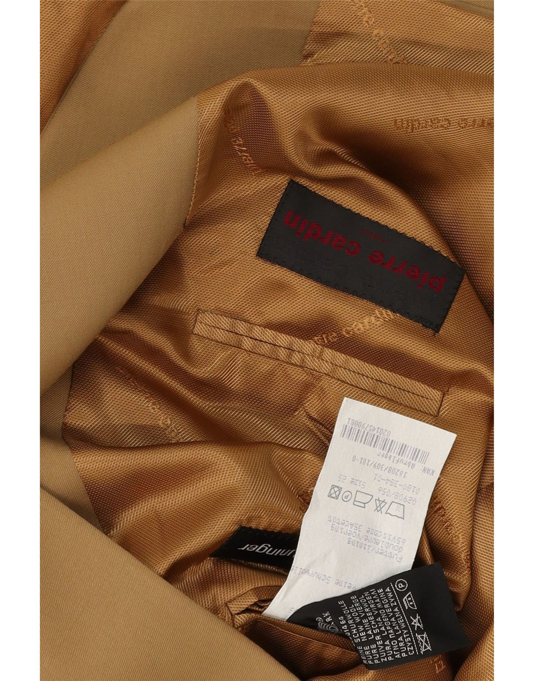 PIERRE CARDIN Muška jakna sa 3 gumba UK 40 Large Beige Virgin Wool