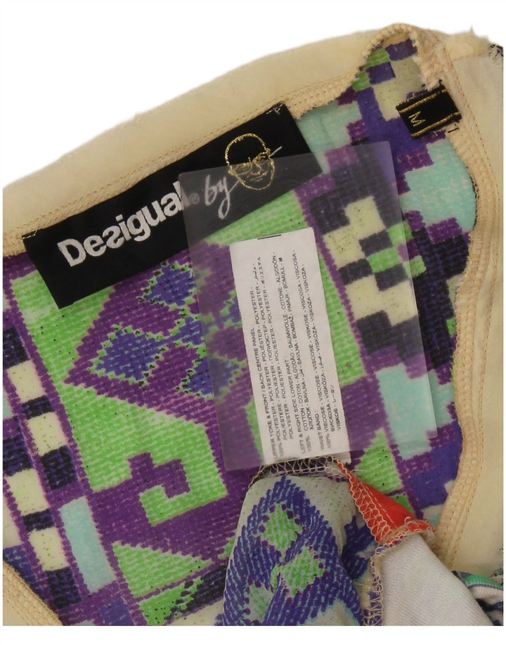 Desigual gornji dio ženske bluze UK 14 srednje raznobojni patchwork poliester