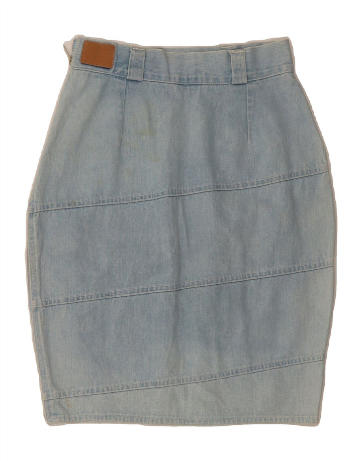 TOUCHE Womens Denim Tulip Skirt  W28 Medium Blue Cotton Vintage Touche and Second-Hand Touche from Messina Hembry 