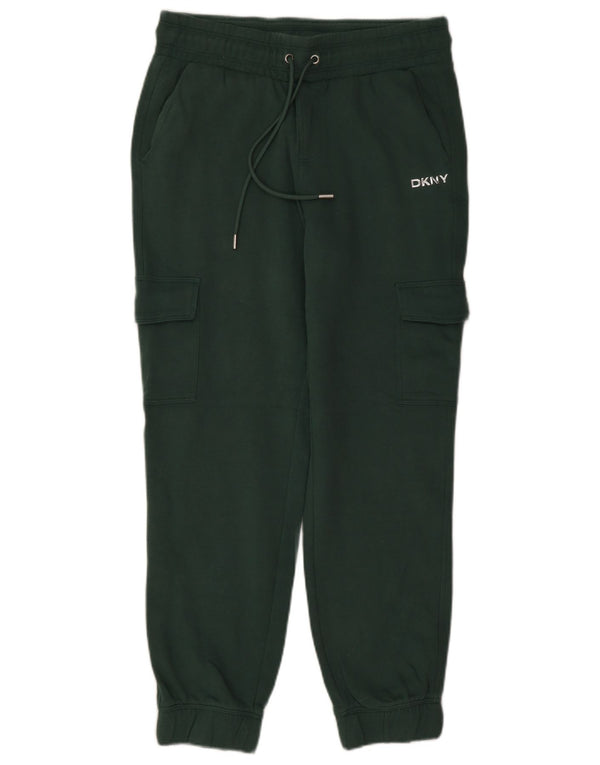 Dkny Ženske Cargo Trenirke Hlače Joggers UK 10 Mali zeleni pamuk