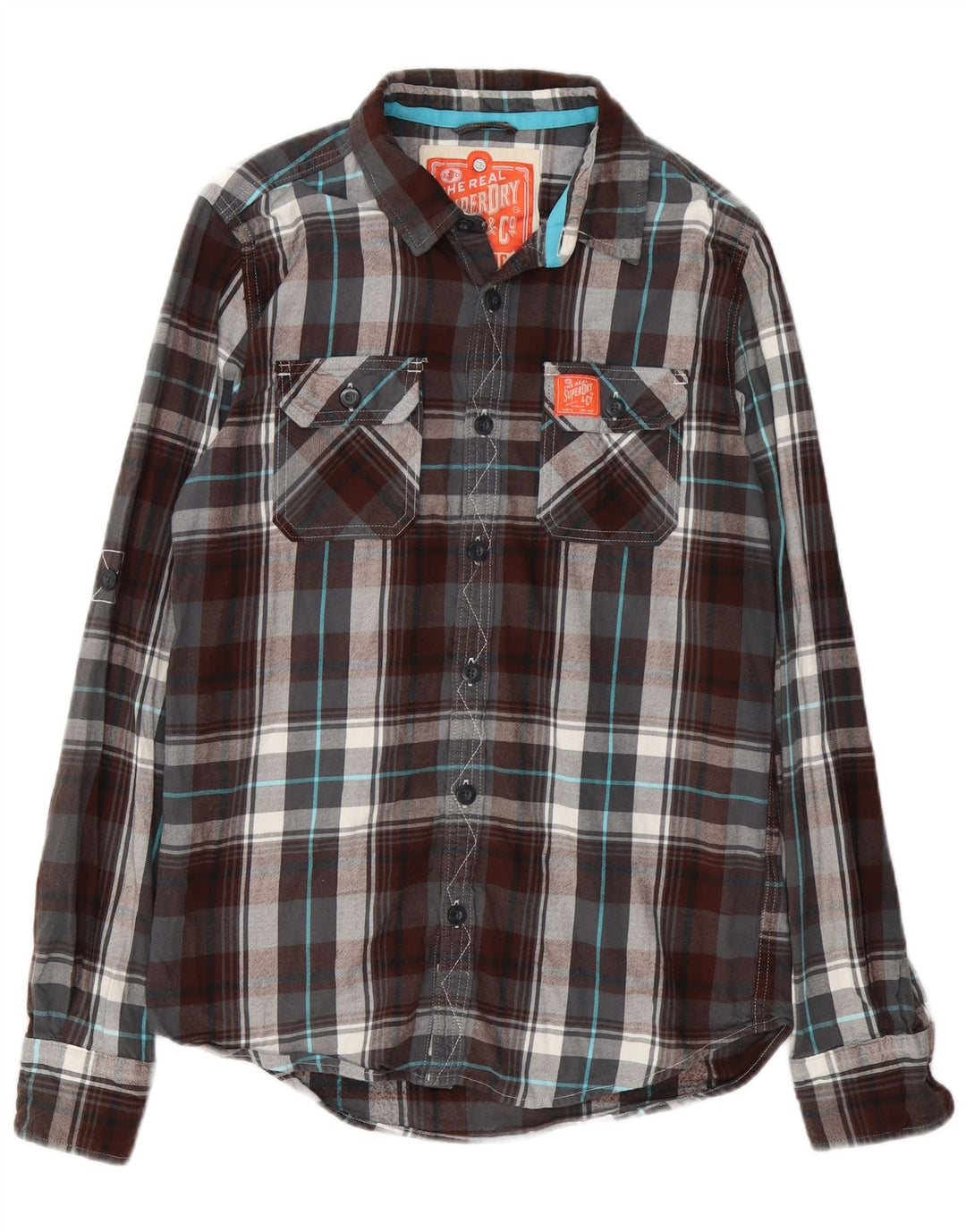 Superdry muška flanelska košulja, pamuk, veliki raznobojni karirani komad