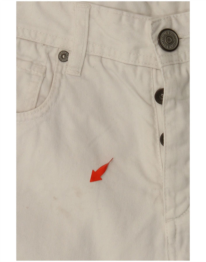 JACK & JONES Muške traper kratke hlače W30 Srednje bijeli pamuk