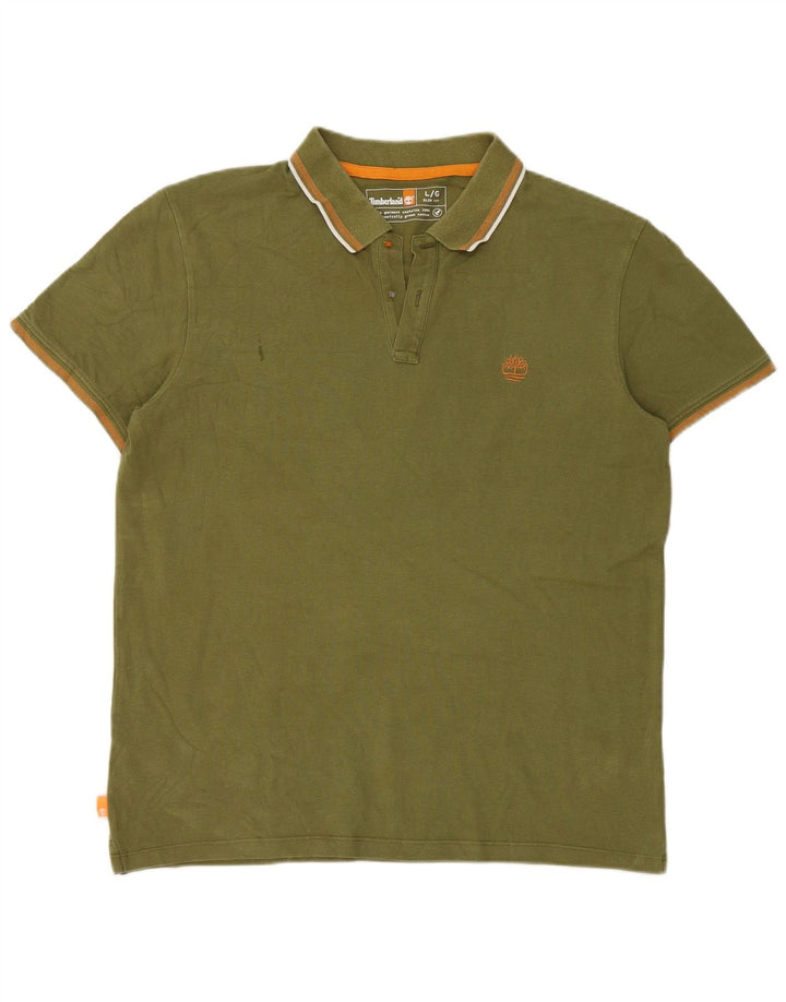 Timberland muška polo majica veliki kaki pamuk
