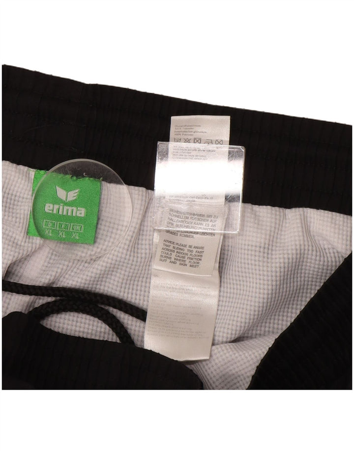 ERIMA Muška trenirka s grafičkim motivima, hlače za trčanje XL, crne boje