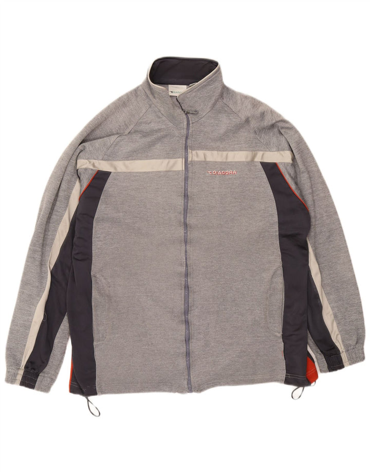 Diadora muška gornja jakna za trenirku UK 46 XL sivi poliester u boji