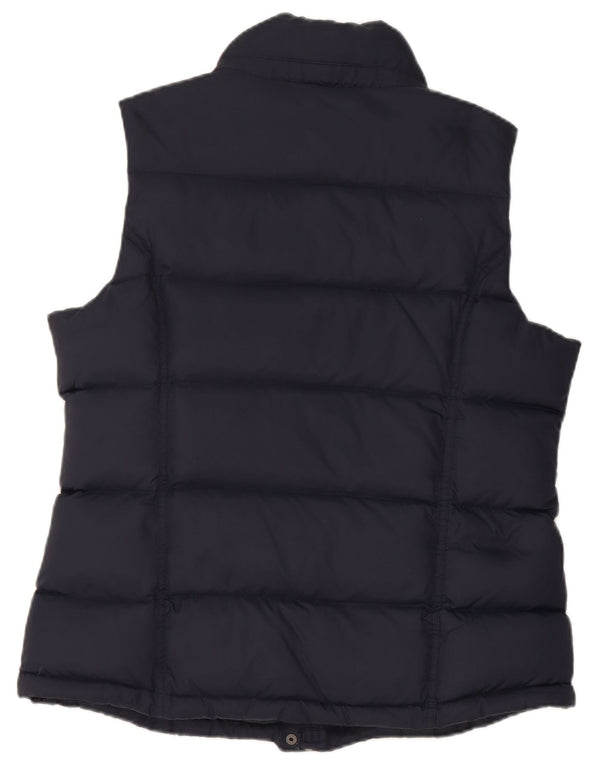 Crew Clothing Womens Padded Gilet UK 14 Large Navy Blue Nylon