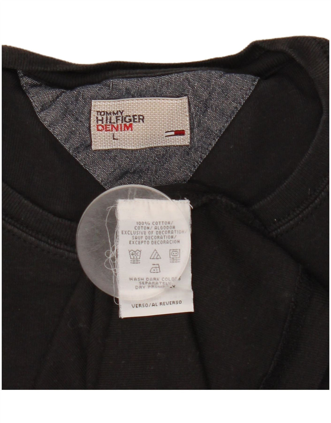 Tommy Hilfiger muška majica dugih rukava, veliki crni pamuk