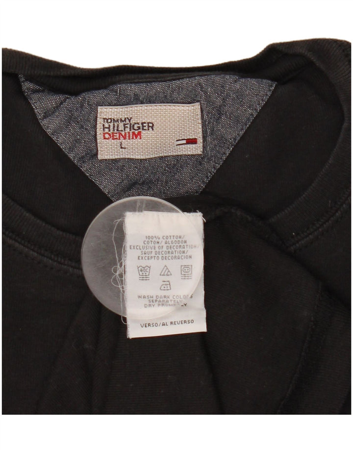 Tommy Hilfiger muška majica dugih rukava, veliki crni pamuk