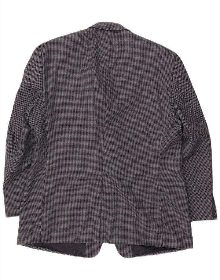 Chaps Muška jakna sa 2 gumba UK 44 2XL mornarsko plava vuna s ptičijim zubima