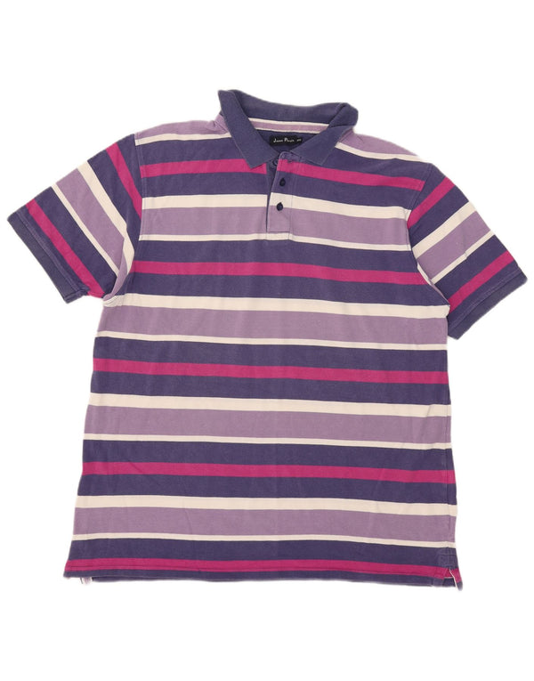 James Pringle muška polo majica 2XL ljubičasta na pruge