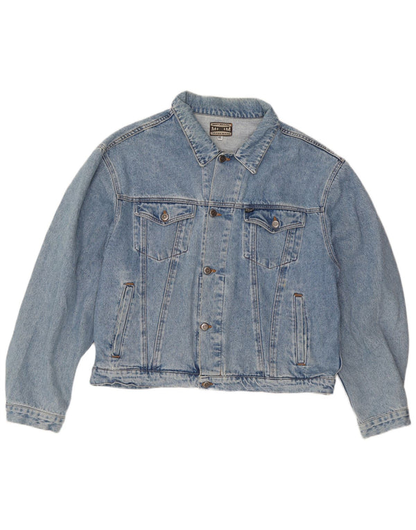 Vintage ženska traper jakna UK 20 2XL plavi pamuk