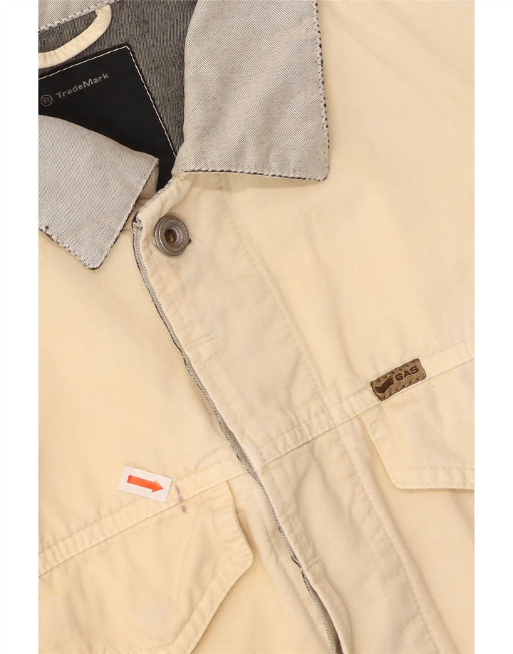 GAS Ženska traper jakna UK 18 XL Off White Colourblock