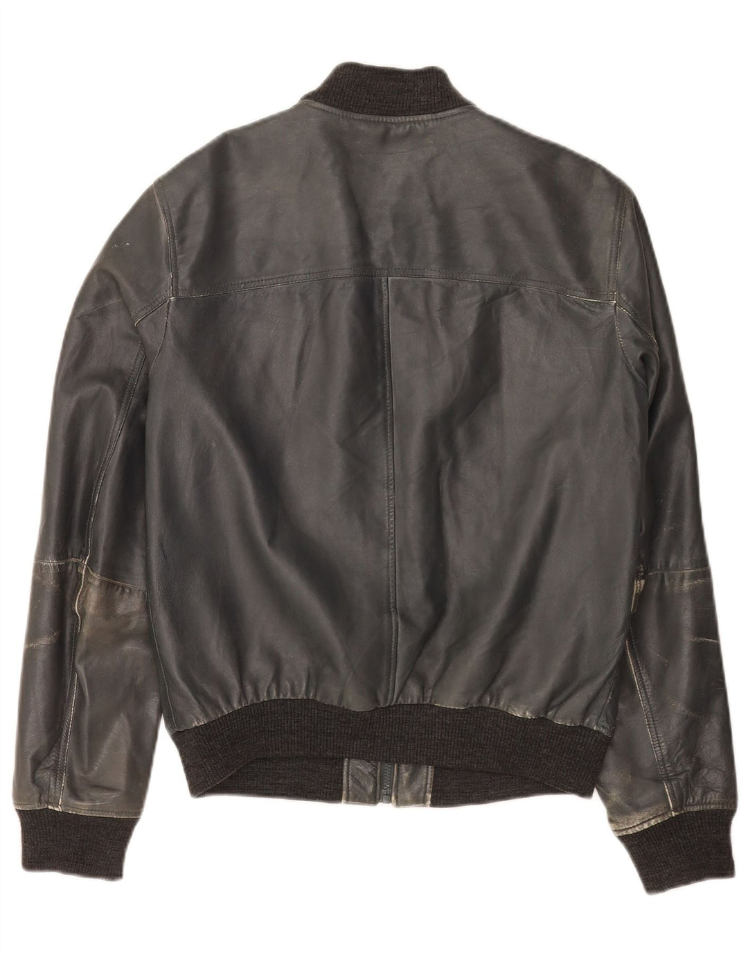 Ženska bomber kožna jakna Trussardi Jeans IT 50 XL tamnoplava