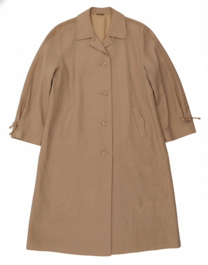 DANNIMAC Womens Overcoat UK 18 XL Beige Polyester