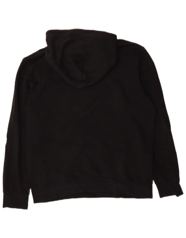 Jack & Jones muška majica s kapuljačom s kapuljačom, veliki crni pamuk