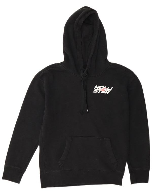Hollister muška majica s kapuljačom XS, crni pamuk