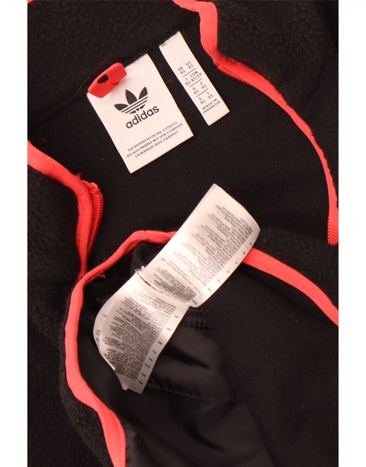 Adidas velika ženska jakna od flisa UK 6 XS crni poliester