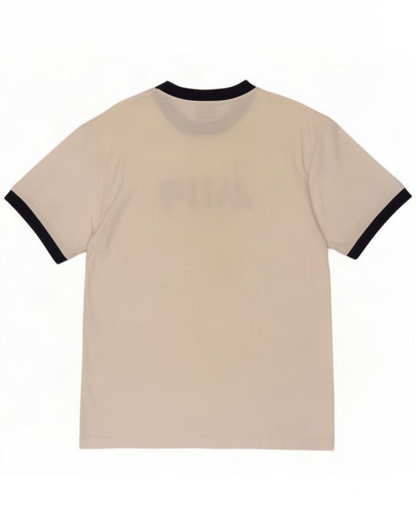Fila Mens Graphic T-Shirt Top Large White