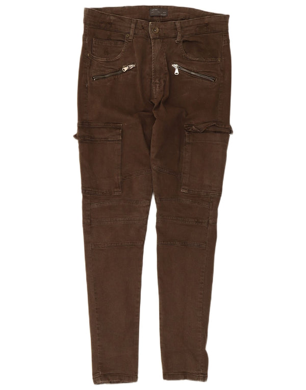 Zara muške uske kargo hlače EU 44 Large W34 L29 Kaki