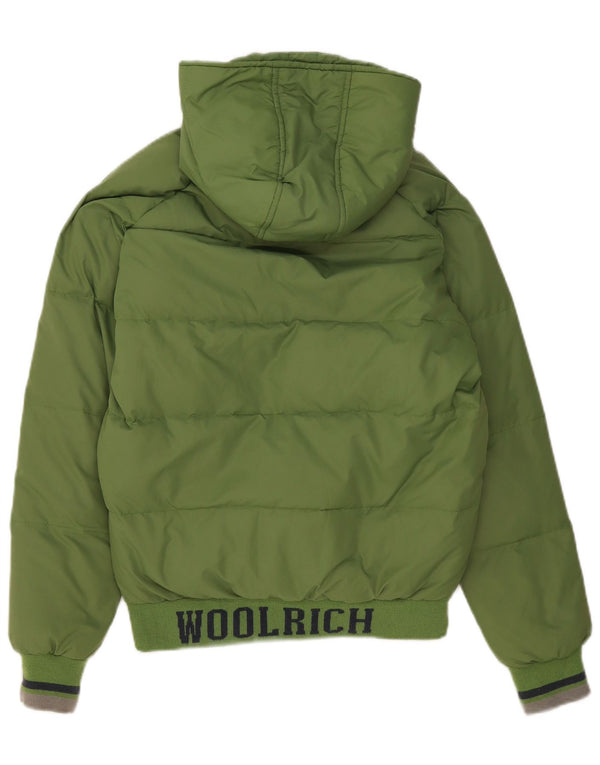 Woolrich Boys Graphic Podstavljena jakna s kapuljačom 13-14 godina zelena
