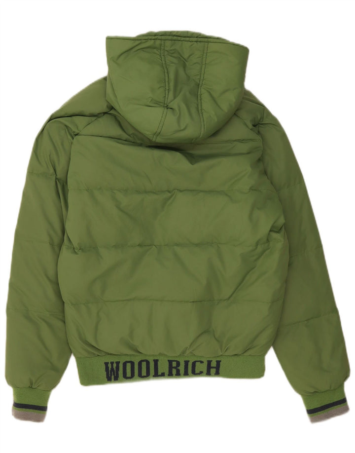 Woolrich Boys Graphic Podstavljena jakna s kapuljačom 13-14 godina zelena