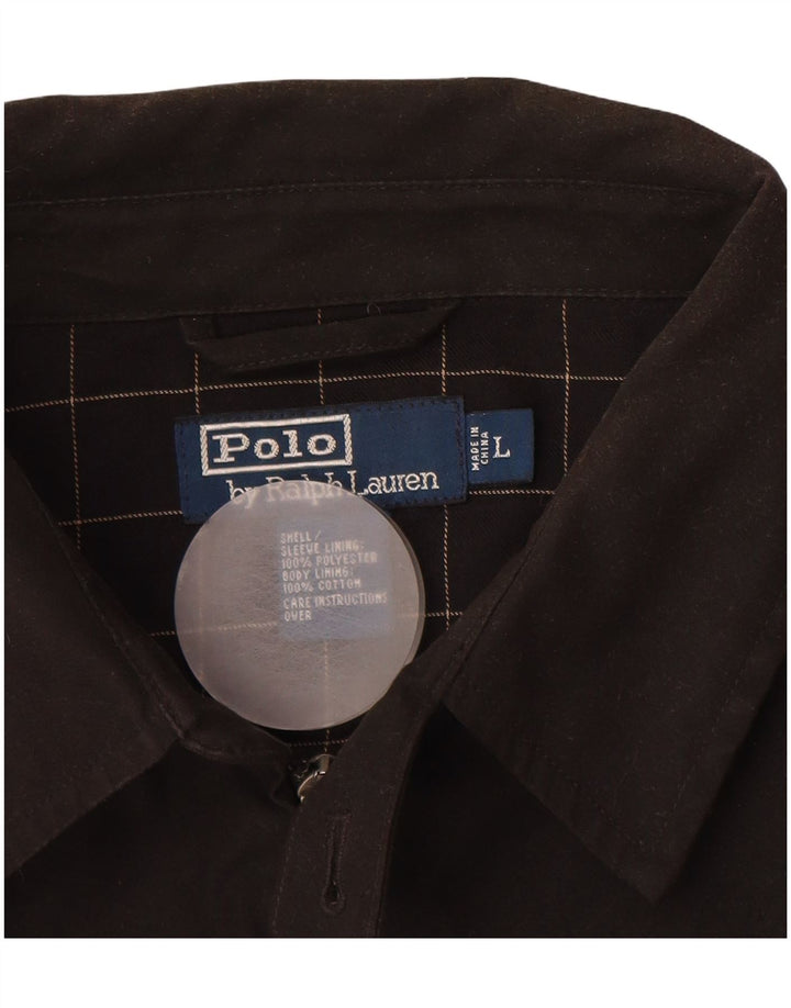 POLO RALPH LAUREN Muška bomber jakna UK 40 Veliki crni pamuk