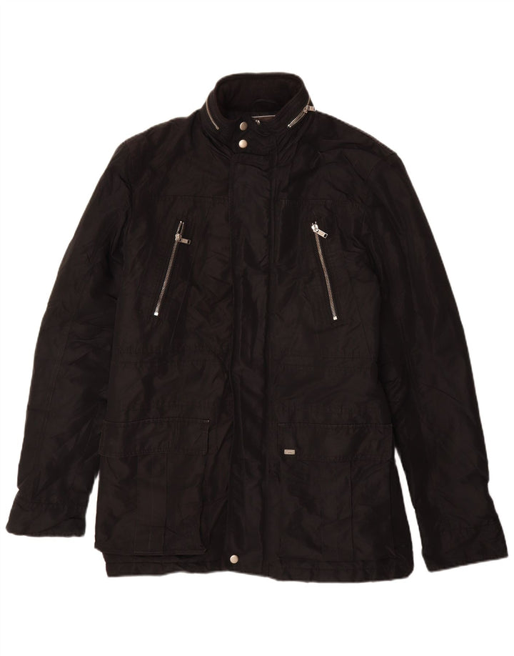 LEE Mens Utility Jacket UK 42 XL Black Polyester