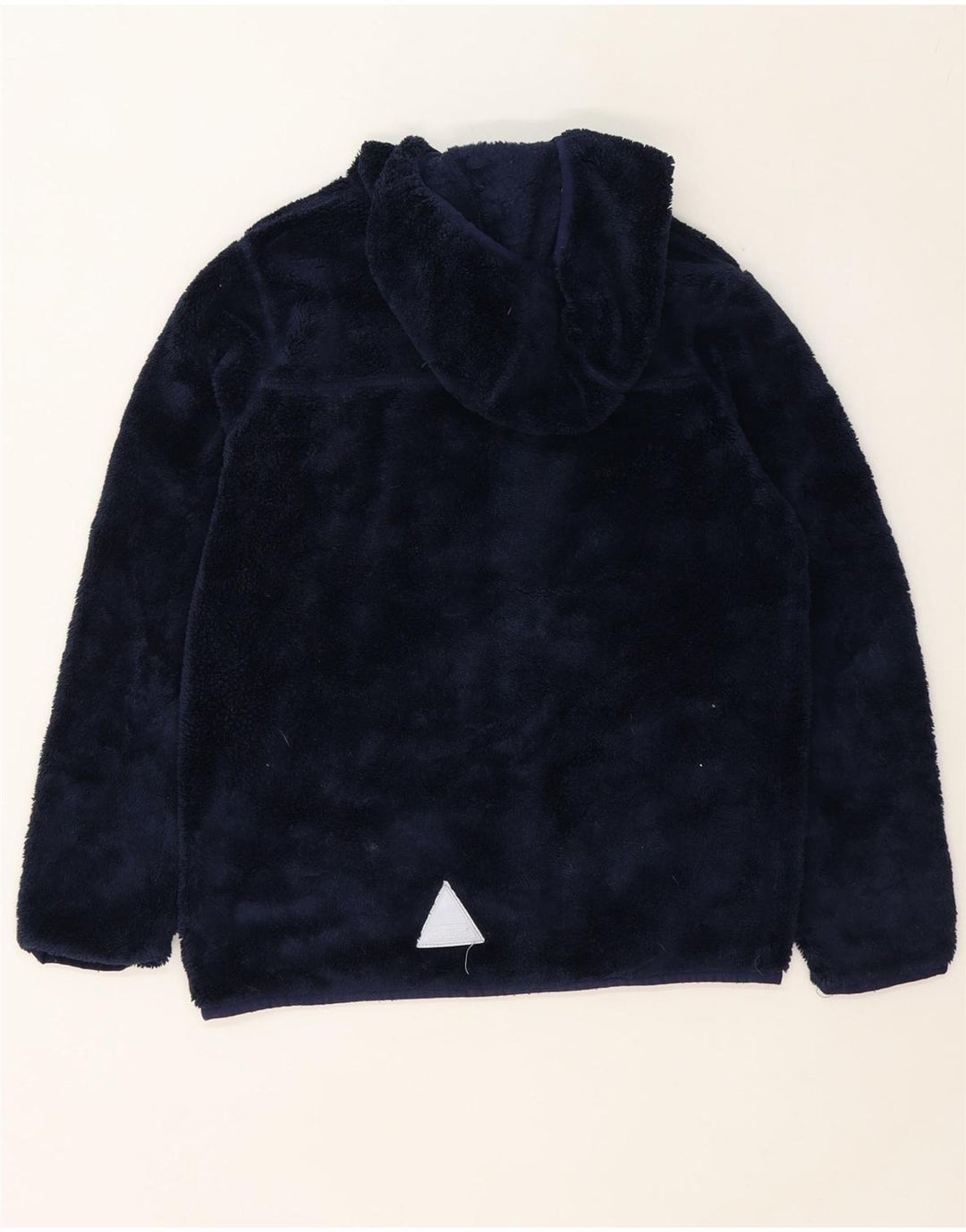 L.L.BEAN Boys Hooded Fleece Jacket 10-11 Years Medium  Navy Blue Polyester