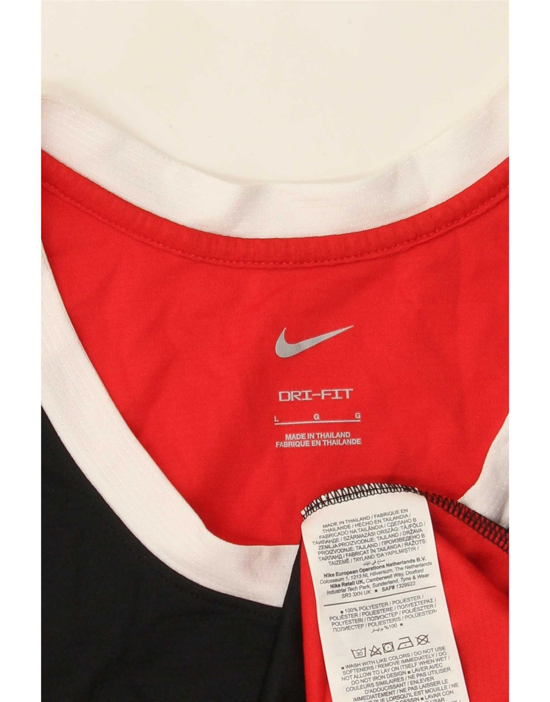 Nike muški grafički gornji dio prsluka veliki crveni poliester u boji
