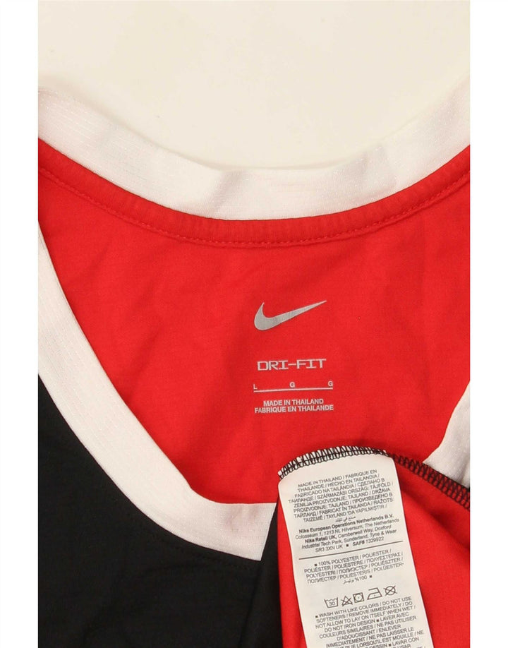 Nike muški grafički gornji dio prsluka veliki crveni poliester u boji