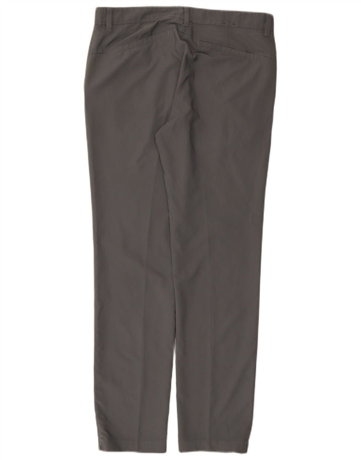 Adidas muške uske chino hlače W32 L32 sivi poliester