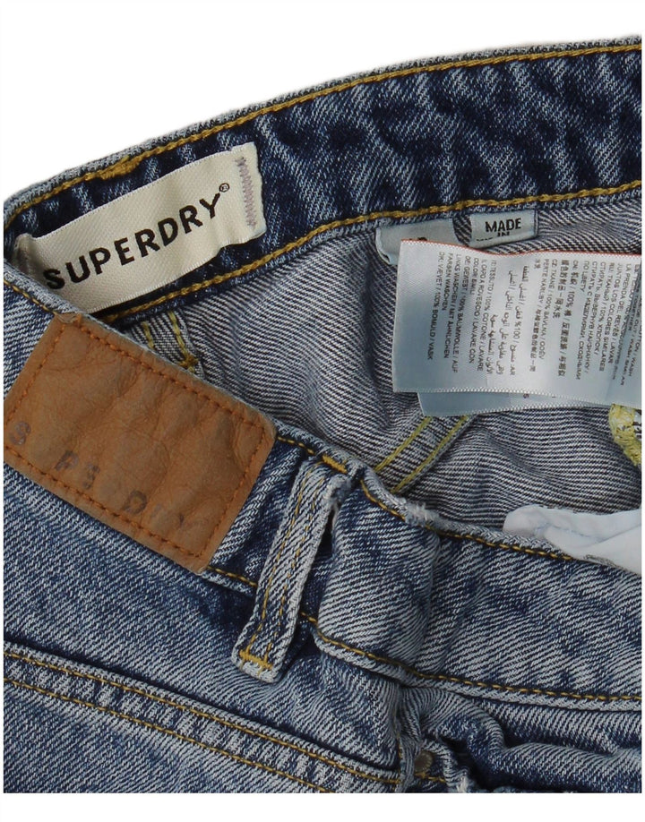 SUPERDRY Ženske traper kratke hlače W26 Mali plavi pamuk