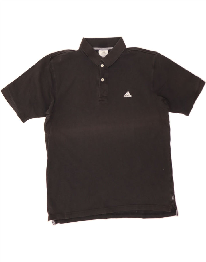 ADIDAS Mens Polo Shirt Medium Black Cotton Vintage Adidas and Second-Hand Adidas from Messina Hembry 
