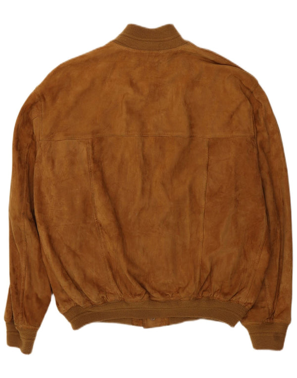 Vintage muška bomber jakna od brušene kože UK 42 XL smeđa