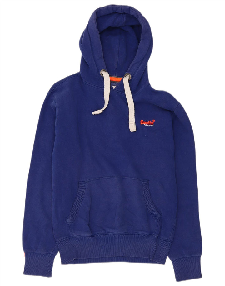 Superdry muški džemper s kapuljačom Mali plavi pamuk