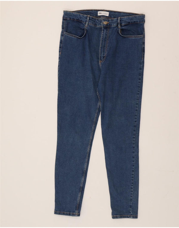 Zara ženske uske traperice EU 46 2XL W36 L27 Plave