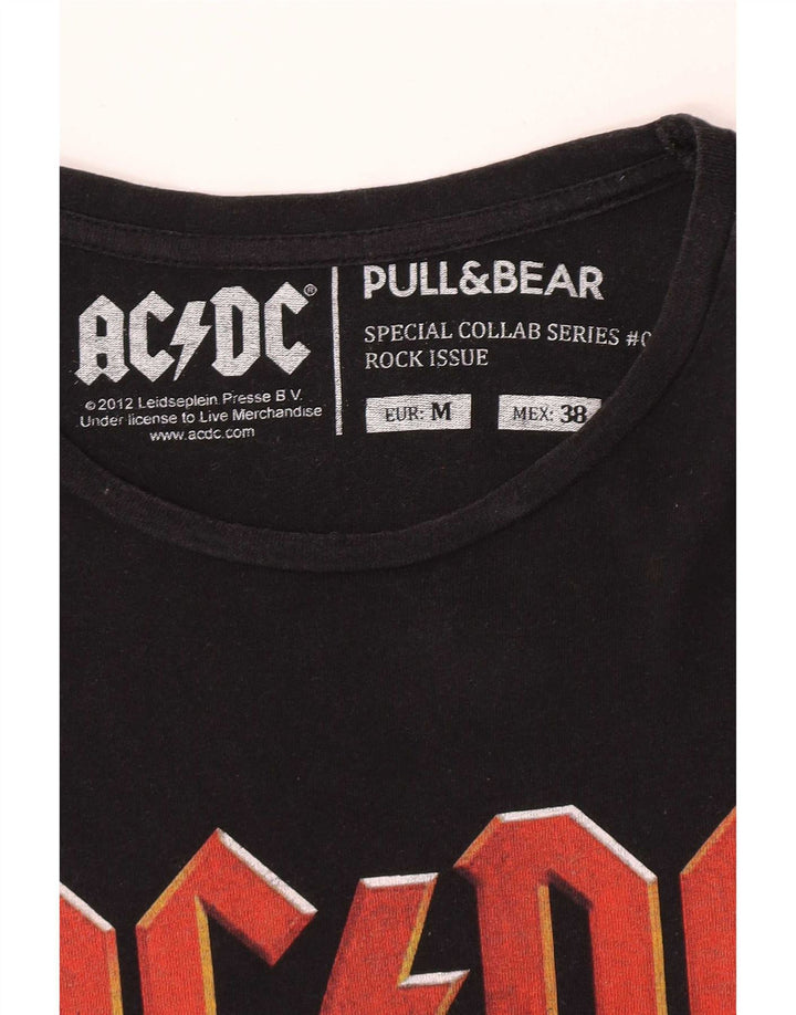 Pull & Bear muška grafička majica srednje crna