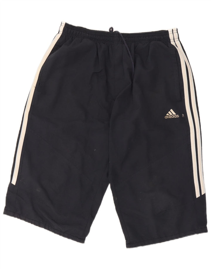 Adidas muške sportske kratke hlače bermuda male crne poliesterske