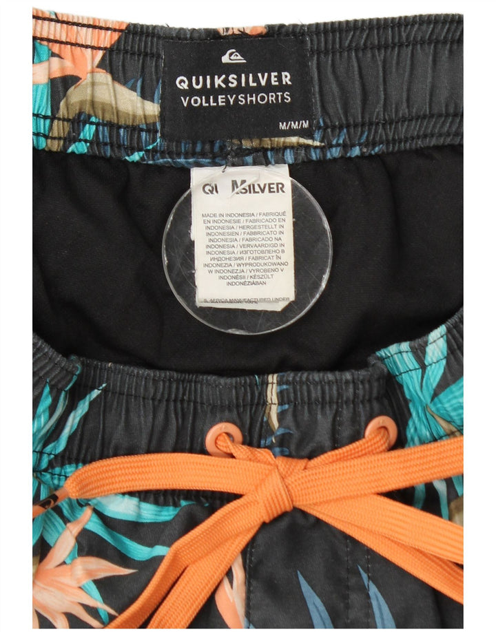 Quiksilver muške kratke hlače za kupanje srednje tamnoplave cvjetne poliesterske hlače