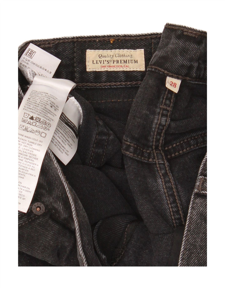 Levi's ženske traper kratke hlače W28 Srednje crni pamuk