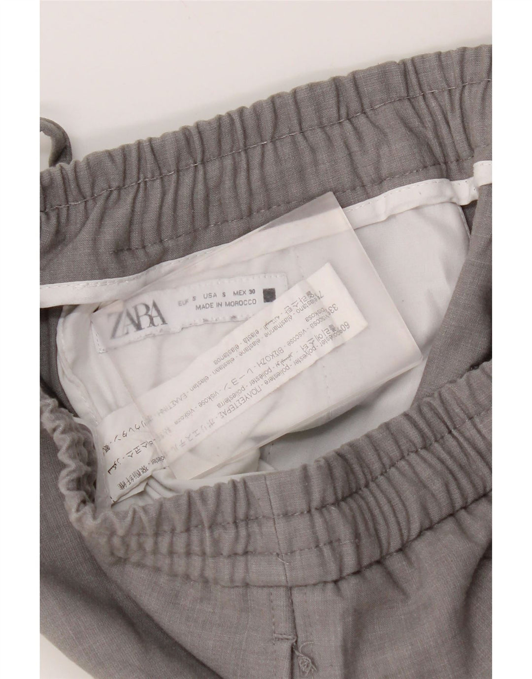 Zara muške joggers chino hlače male W30 L28 sivi poliester