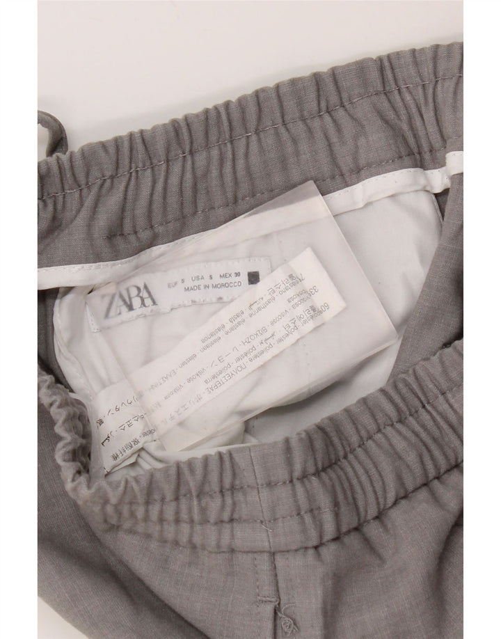 Zara muške joggers chino hlače male W30 L28 sivi poliester