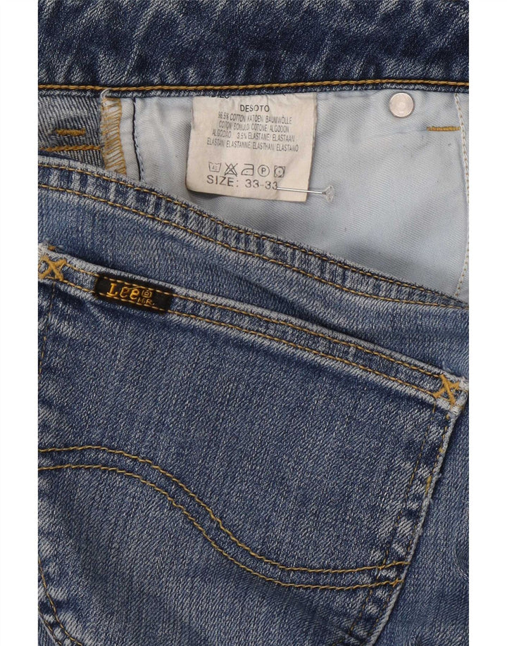 Lee ženske traperice Desoto Bootcut W33 L33 plavi pamuk